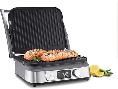 Cuisinart Electric Griddler FIVE: 5-in-1, LCD Display, Sear Function, Stainless Steel 
