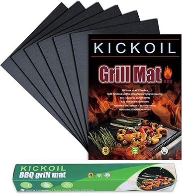 Heavy-Duty Reusable Grill Mats: 6 Non-Stick BBQ Mats for Grilling
