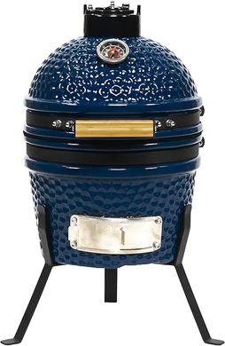 VESSILS Kamado Tabletop Grill: 5-in-1 Charcoal BBQ Smoker for Grilling, Baking, and Smoking 
