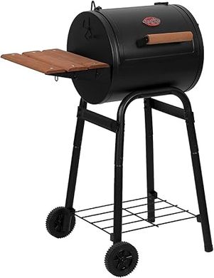 Char-Griller Patio Pro Charcoal Grill & Smoker with Cast Iron Grates 
