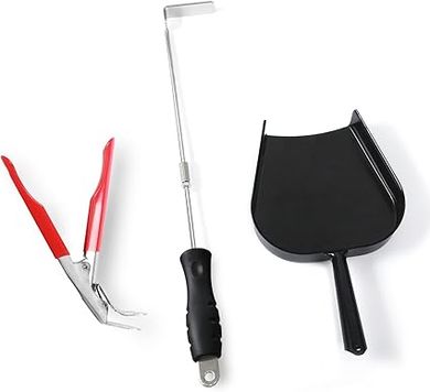 OLAMO Big Green Egg & Kamado Grill Cleaning Ash Tool Set
