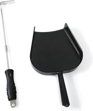 Stainless Steel Grill Cleaning Set for Large Kamado Grills (Big Green Egg, Primo, etc.)