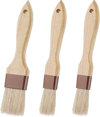 Natural Bristle Pastry & BBQ Brush Set (3-Piece)
