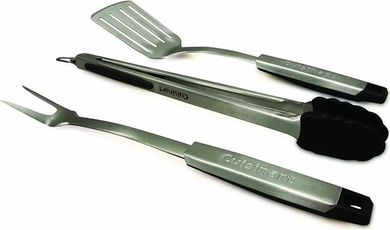 Cuisinart Professional 3-Piece Grill Tool Set (Black/Stainless Steel)
