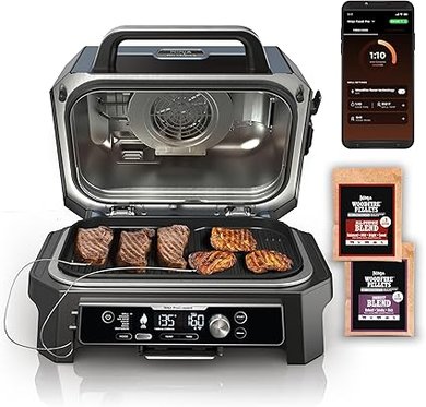 Ninja Woodfire Pro Connect XL: 7-in-1 Outdoor Grill & Smoker
