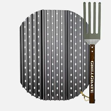 GrillGrate for 22" Weber & Napoleon Kettles: Hard-Anodized Aluminum, 20" Panels
