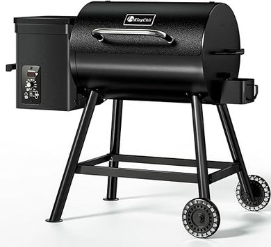 KingChii Electric Pellet Grill & Smoker: 456 sq. in., PID Control (180-425°F) 
